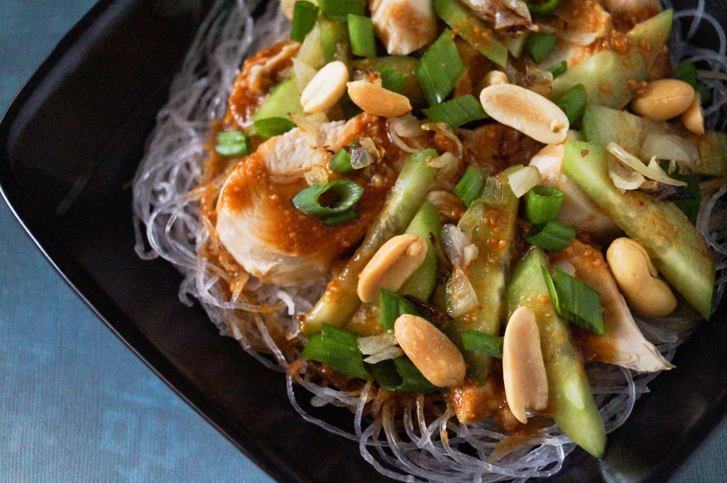 Bang Bang Chicken on Glass Noodles