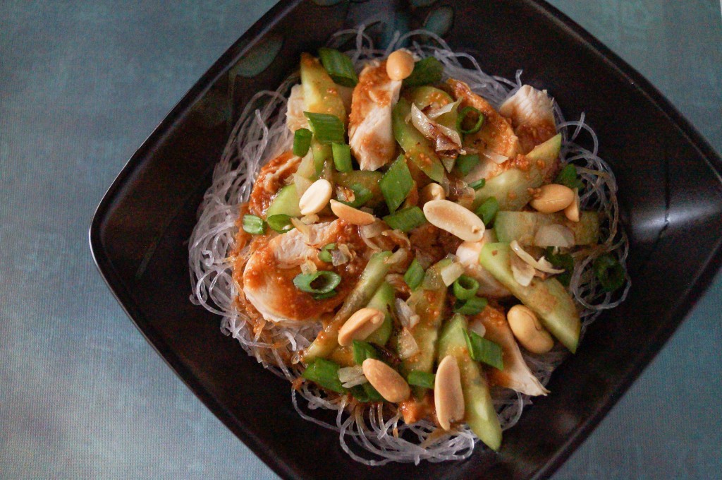 Bang Bang Chicken on Glass Noodles